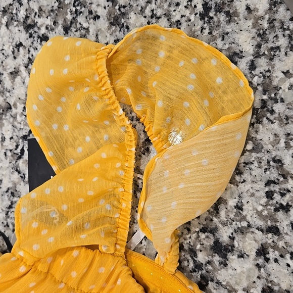 Lulu's Yellow Off-Shoulder Mini Dress - Picture 8 of 9